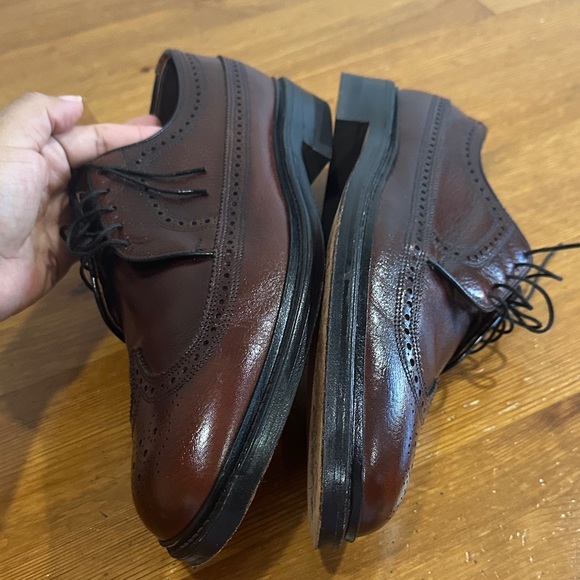 Sears Dark Brown Leather Men's Oxford Shoes - Picture 12 of 12